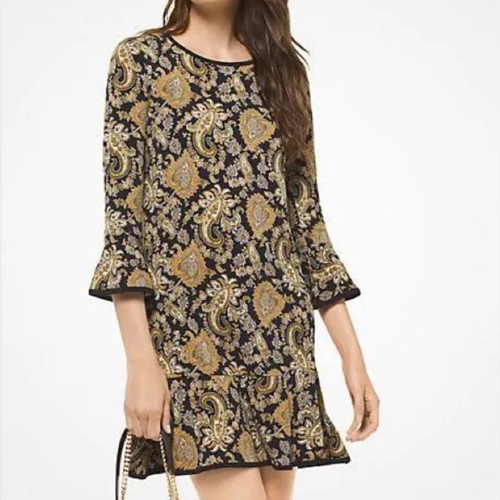 Michael Kors Jersey Flounce Dress